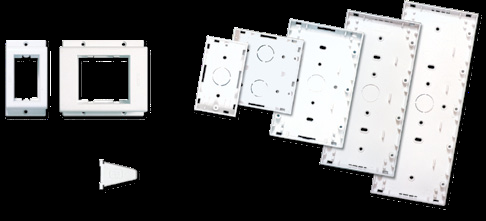 LÍNEA SUPERFICIE Base para 4 Modulos blanco Jeluz