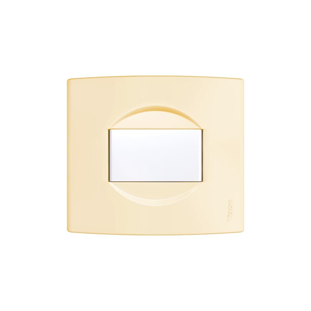 Tapa NBO 5x5 cm. 1 Modulo Marfil Jeluz