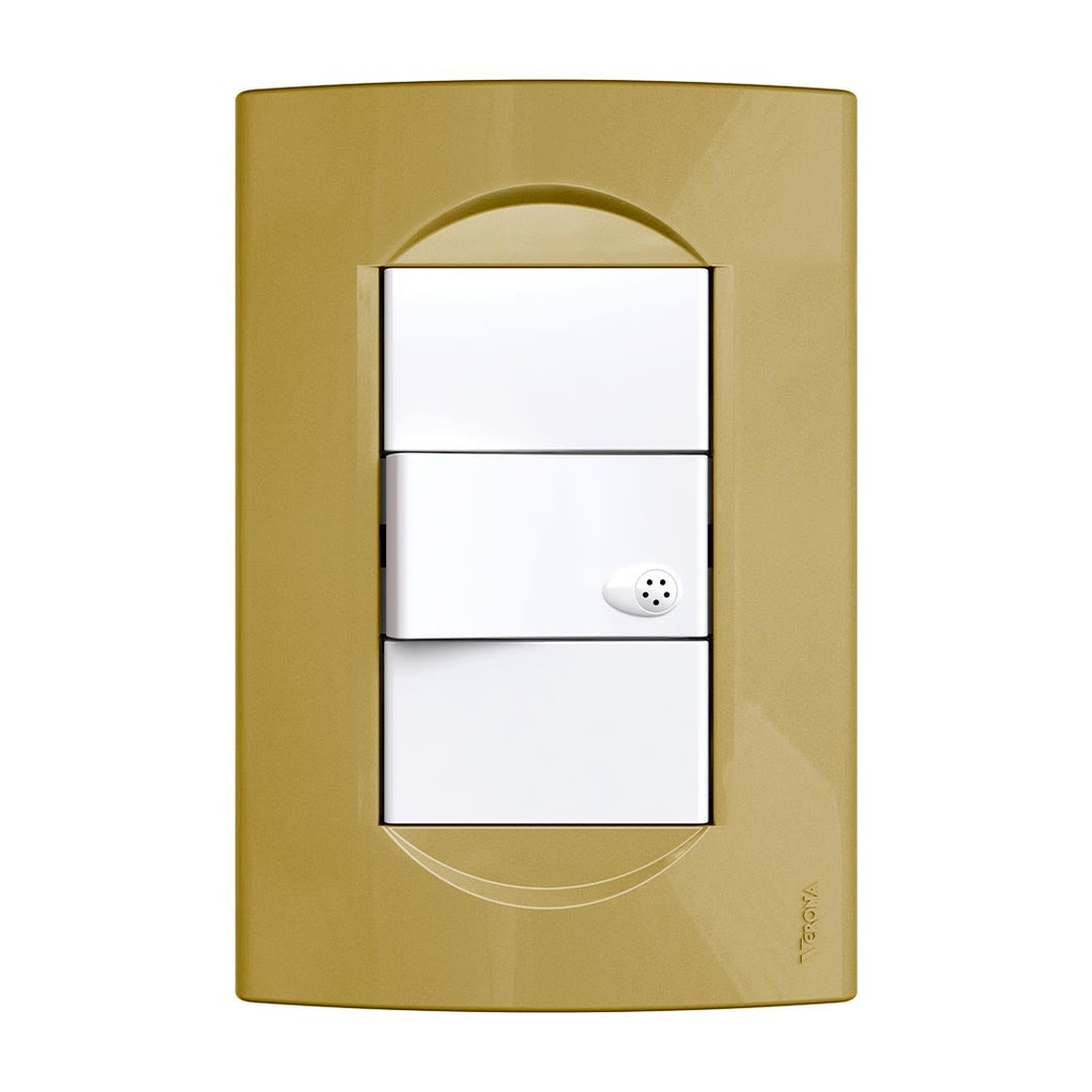 Tapa Verona NBO 10x5 cm 3 Modulos Champagne Jeluz/Mavi