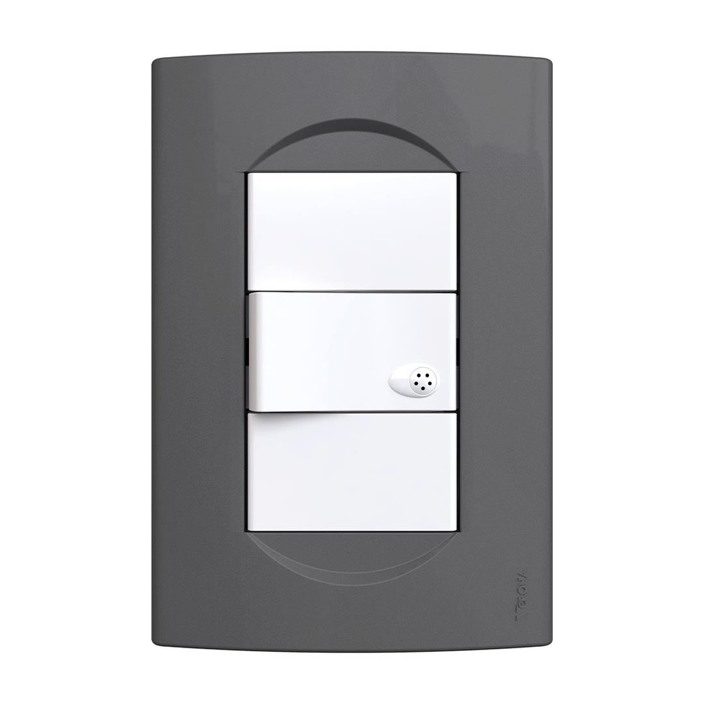 Tapa Verona NBO 10x5 cm 3 Modulos antracita Jeluz/Mavi