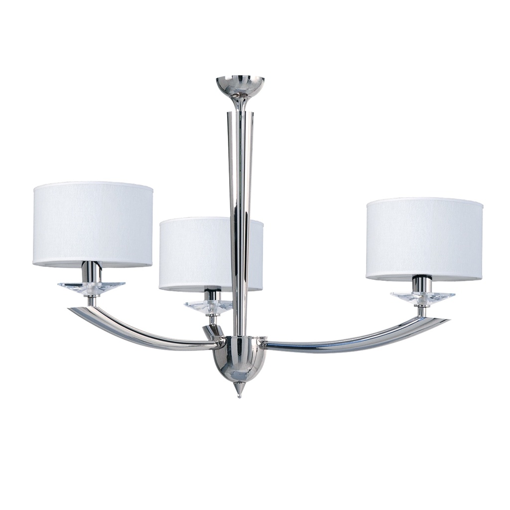 Araña ALICANTE 3 luces S/pantalla Ronda