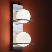 aplique-globe-bolita2l-g9 acero Ticar decorativo
