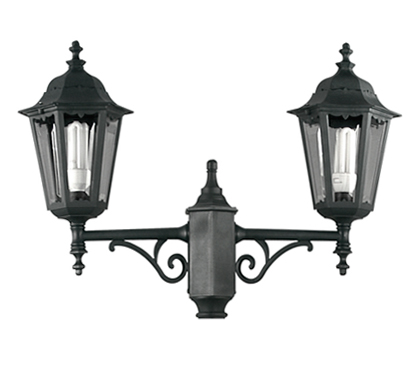 Cabezal Farola 2 Luces Soporte Inferior Negro Fuinyter