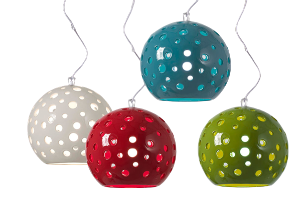 Colgante 1/2 Esfera 34cm Floreal