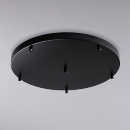 BASES REDONDAS Ø49 CM acero de 3 6 luces acero Vignolo