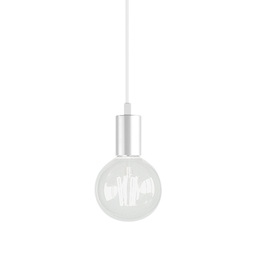 [19074/NEoBL-124] Colgante Armado E27 Blanco / Negro chapa 180º 180