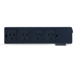 [KD50151-50] zapatilla Negra 4 Tomas sin cable c/bornera c/termica Kalop