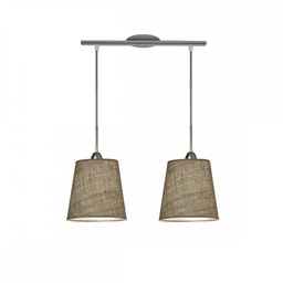 Colgante Decó 2 luces Luz del Siglo