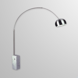 [F3028S-37-blanco] lampara de pie arco chica blanco GMGE