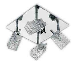 [g23704c-9-cromo] plafon4lg9cromovacio cromo Fotoluz
