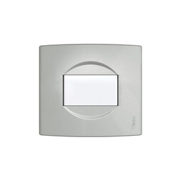 [35099/7-26-Plata] Tapa NBO 5x5 cm. 1 Modulo Plata Jeluz