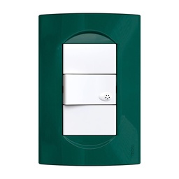 [35098/24-26-VerdeUrano] Tapa Verona NBO 10x5 cm 3 Modulos VerdeUrano Jeluz/Mavi