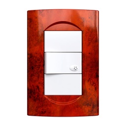 [35098/9-26-nogal] Tapa Verona NBO 10x5 cm 3 Modulos nogal Jeluz/Mavi
