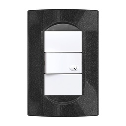 [35098/14-26-azabache] Tapa Verona NBO 10x5 cm 3 Modulos azabache Jeluz/Mavi