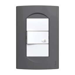 [35098/8-26-antracita] Tapa Verona NBO 10x5 cm 3 Modulos antracita Jeluz/Mavi
