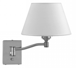 aplique sidney 1 luz con pantalla Mov. Simple curvo  Luz del Siglo