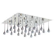 [8415-68-cro] LINEA ALESSANDRA PLAFONES DE CRISTAL gota 4 luces Ø 400 Ronda