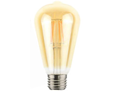 [4058075337534-156-amb] Lampara Led Vintage Edison Boticario Ambar Dimerizable 7.5W Cálida. 725 lúmenes  Ledvance