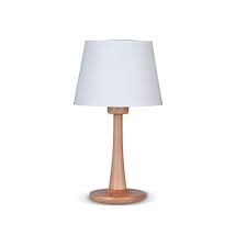 [1181ML-35-Len] LAMPARA DE MESA EN MADERA DE LENGA MATE Carilux