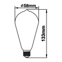 Lampara filamento LED E27 5W Candil Iluminacion S.R.L.