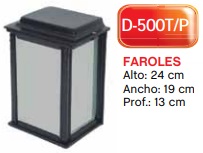 Medio farol chico 24x19x13cm D-500T/P Sudeal