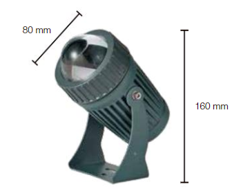 point Proyector LED 9w ángulo 10° 180