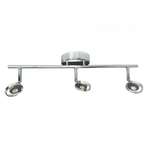 Helios III - Aplique 3 Luces LED COB 5W c/u 220V Cromo 3000K 180