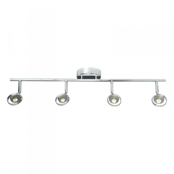 Helios III - Aplique 4 Luces LED COB 5W c/u 220V Cromo 3000K 180