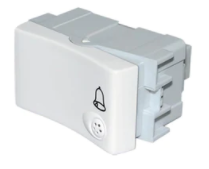 Interruptor unipolar pulsador 220v 10a (contacto de plata) Blanco  Jeluz