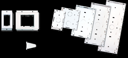 LÍNEA SUPERFICIE Base para 3 Modulos blanco Jeluz