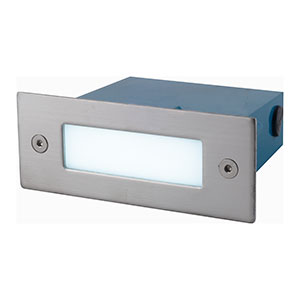 Emb. pared FAN 1.8W pared acero inox. Rectangular. LED. Incluye cubierta plastica de fijacion. acero Candil Iluminacion S.R.L.