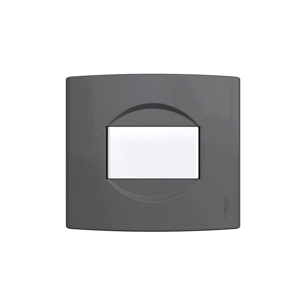 Tapa NBO 5x5 cm. 1 Modulo Antracita Jeluz