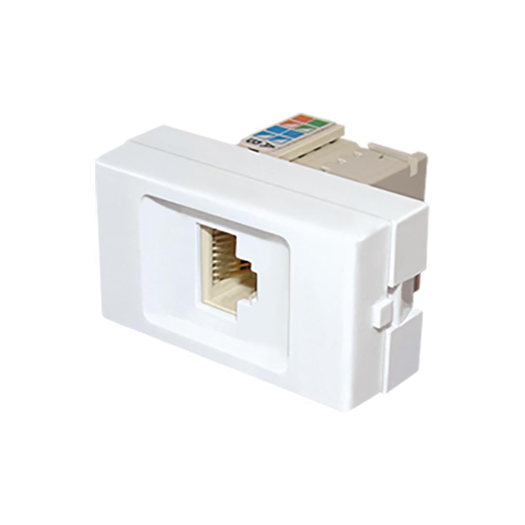 Toma RJ45 Cat. 5 Completo blanco Jeluz/Mavi