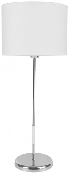 lampara mesa fina cromo detalle blanco con pant blanco-cromo Brimpex