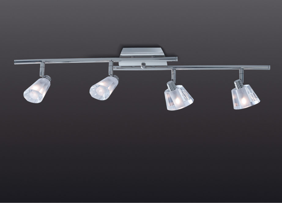 Sistema libra 4 luces G-9 Tulipa de Cristal Kinglight