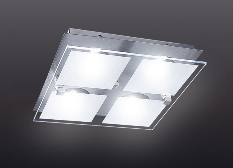 PLAFON 4L.G-9 40W 240x240 cuadrado Kinglight