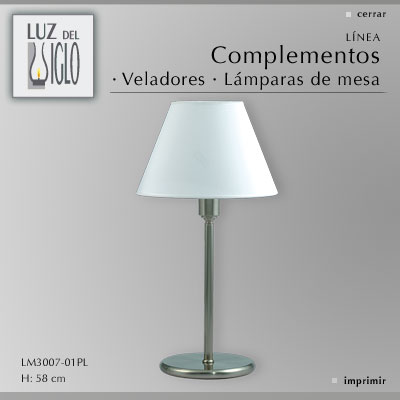 lampara de mesa recta c/pant dorado mate Conica Lienzo Blanco doradomate Luz del Siglo