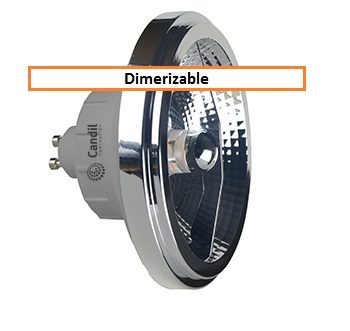 Lampara AR111 LED Profesional 12W 36º Dimerizable 3000K Candil