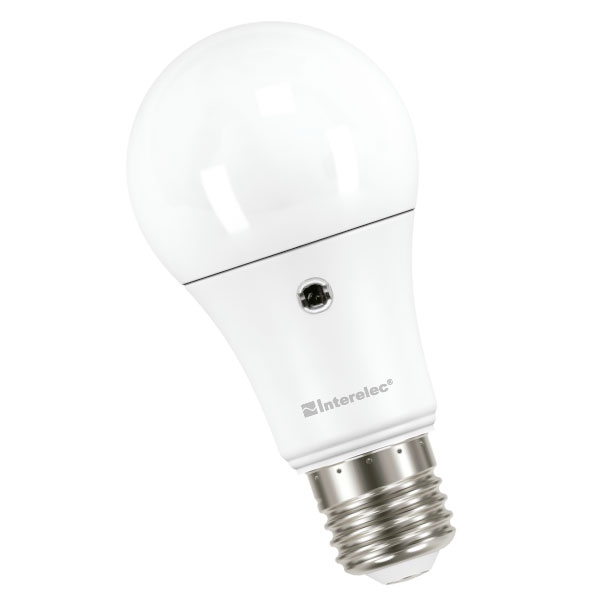 lampara LED A60 10W E27 C/FOTOCELULA Interelec