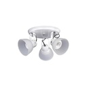 [sr-310-34-bla] Spot redondo de 3 luces E-27 (blanco)