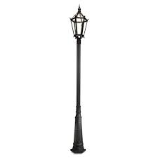 farola  1 luz exagonal aluminio con columna N fW