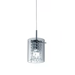 COLGANTE CARMEN E-27 1 LUZ C/CAIRELES VIDRIO Ø12X16 VIGNOLO