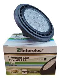 LAMPARAS LED TIPO AR111 gu-10 15w color negra