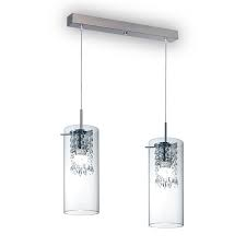 [LI-8003-C2-80-ACE] Colgante ADAMS 2 luces caireles E27 Vignolo