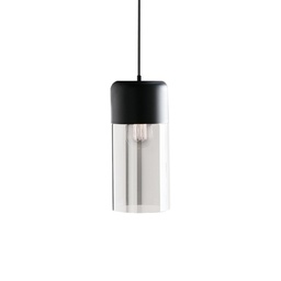 [15057/NE-124] COLGANTE GURION 1 LUZ METAL NEGRO Y VIDRIO 180