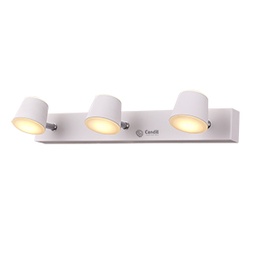 [APL3313-22-bla] Aplique Cano 3 Luces LED 18W 220V Candil Iluminacion S.R.L.