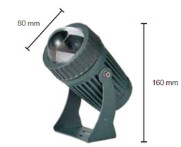 [32017-124-GRA] point Proyector LED 9w ángulo 10° 180