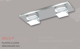 [800/2-P-60-cro] PLAFON LED 2 COB ( 20W) Nova