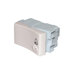 [45052-26-marfil] Interruptor unipolar pulsador 220v 10a (contacto de plata) marfil Jeluz