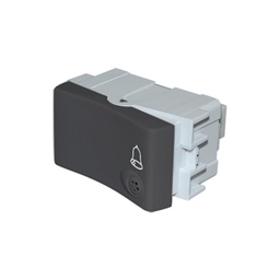 [50052-26-gris] Interruptor unipolar pulsador 220v 10a (contacto de plata) gris Jeluz